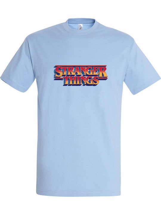 Παιδικό T-shirt Sky Blue Stranger Things Season...