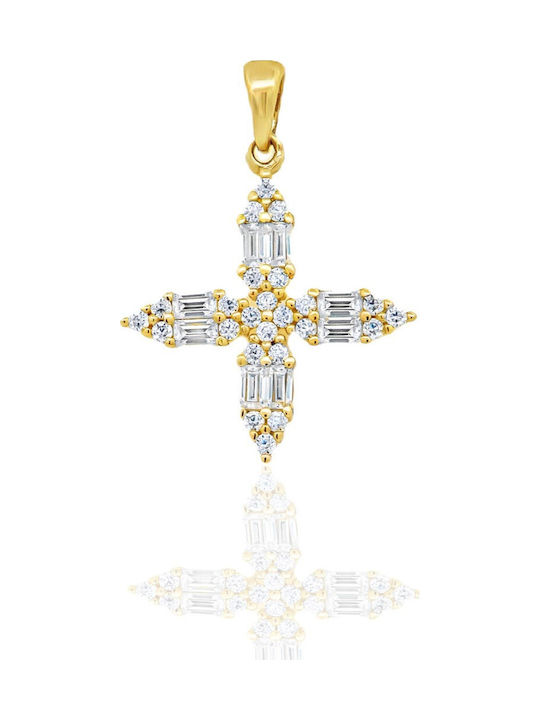 Metrongold Дамски Златен Кръст 18K