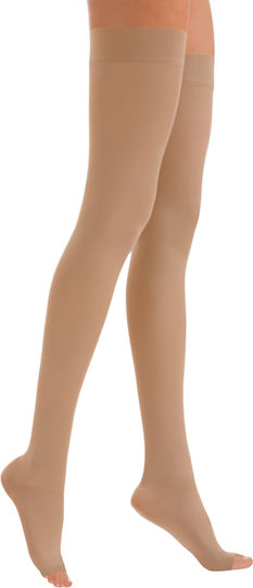 Scudovaris Socks Thigh High with Silicone 23-32 mmHg Beige