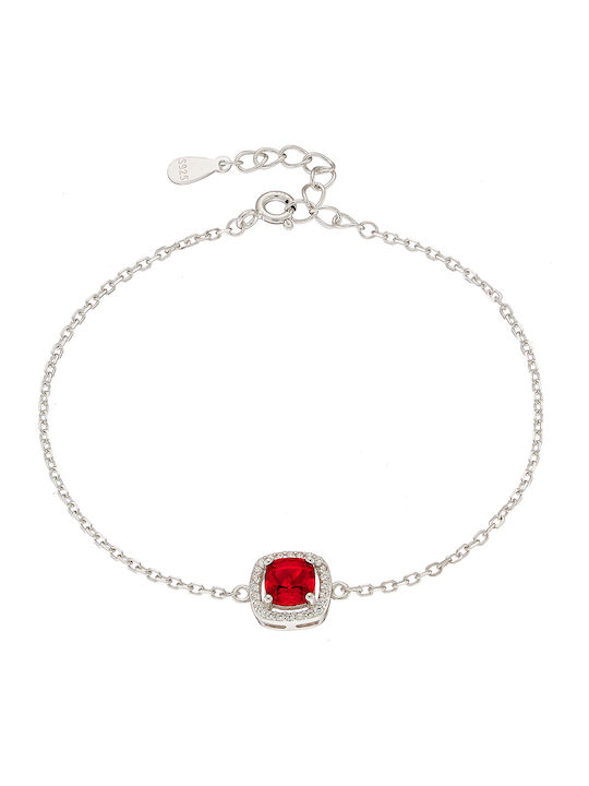 Oxzen Women's Bracelet made of Silver with Zircon