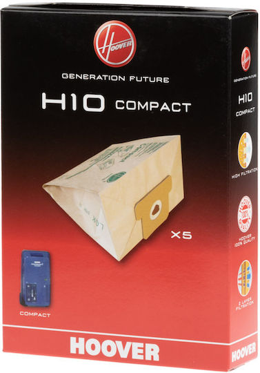 Χάρτινες Σακούλες Σκούπας Hoover Original H10 Compact S3192