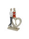 Decorative Polyresin 15x6.5x23 Cm Pair Heart Keskor 67340