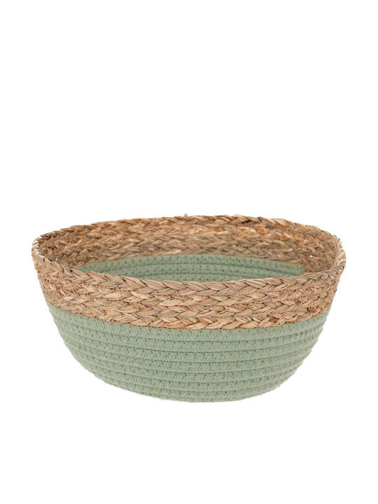 Iliadis Decorative Basket Wicker Green 24x24x12cm