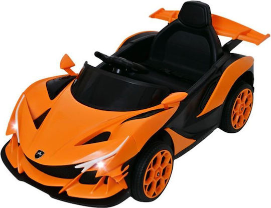 Lambo Mașină Cu Un Loc Cu Telecomandă 12 Volți Portocalie