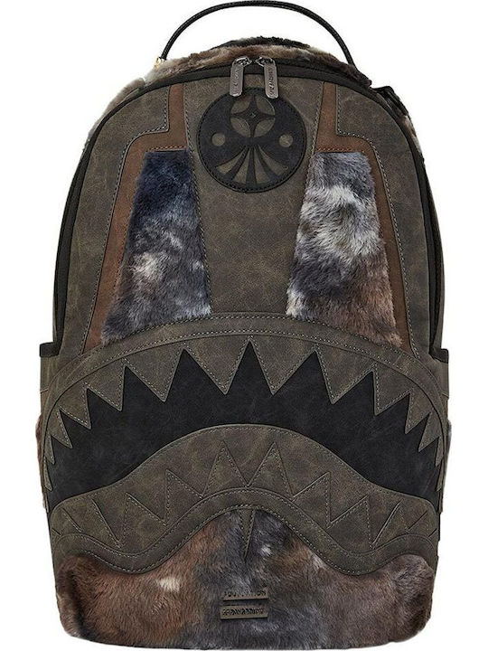 Sprayground Days Fur Coat Σχολική Τσάντα Πλάτης Πολύχρωμη με Θήκη για Παγούρι