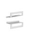 Gedy Cleo Wall-Mounted Bathroom Shelf Unit Silver