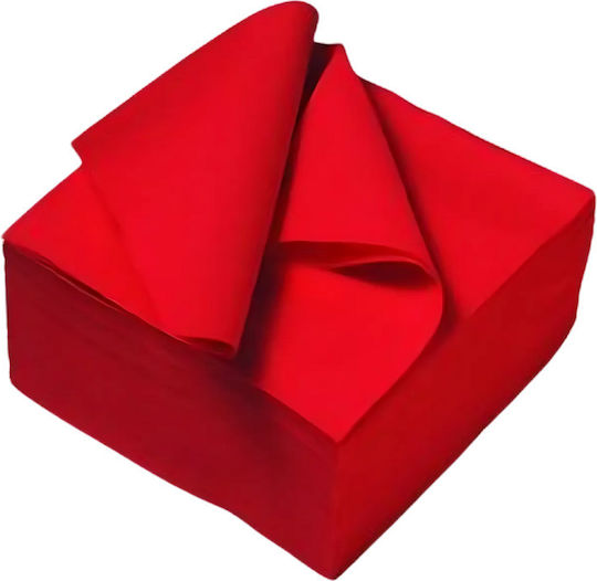 Party Napkins 33x33 Double Red Luxury 11426 100 Pieces