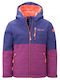 Wasserdicht Kinder Freizeitjacke Winddicht mit Kapuze Purple
