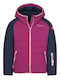 Wasserdicht Kinder Freizeitjacke mit Kapuze Pink