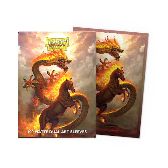 Dragon Shield Manșoane De Carduri Standard Mat Mat Dimensiune Standard 100 Bucăți