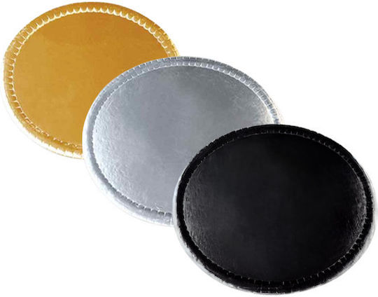 Cake Trays N028 Cardboard Black Gold Silver Diameter 28 Cm 10888 10 Kilos