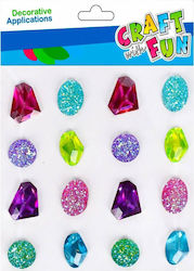 Craft with Fun Decorative Sticker for DIY Crafts 16pcs 9x14cm (Μiscellaneous colours)