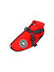 Denik Pets Red Fleece / Waterproof Dog Coat Large with 48cm Back Length