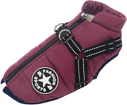 Denik Pets Dog Coat Fleece Waterproof Purple Large Denik Pets Dog Coat Fleece Waterproof Purple Large