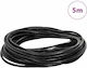 Vidaxl Black Leather Rope Ø3 Mm X 5 M Leather