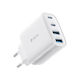 Devia Φορτιστής Χωρίς Καλώδιο με 2 Θύρες USB-A και 2 Θύρες USB-C 40W Power Delivery / Quick Charge 3.0 Λευκός (RCE-4001AACCL)