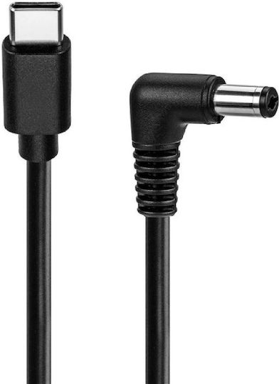 Goobay Usb-c Dc Power Cable 78970 5.5x2.5mm 1.5m Black