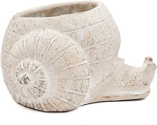Artekko Cement Саксия Бетон Бежов 21x18x12εκ.