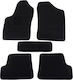 Car Carpet Mats Medium Quality Black Compatible Fiat Seicento Set 5 Pieces