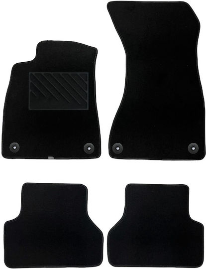 Luxury Quality Carpet Car Mats Black Compatible Audi A5 Sportback Model 2017-2025 4 Pieces