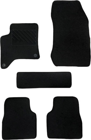 Car Carpet Mats Medium Quality Black Compatible Peugeot 2008 Hybrid Model 2020-Present Set of 5 Pieces