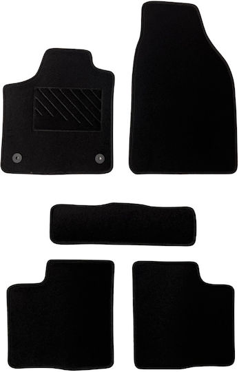 Car Carpet Mats Medium Quality Black Fiat 500 Electric Model 2020-Present 5 Pieces