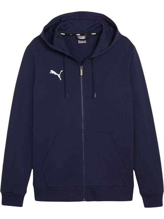 PUMA Athletic Kids Cardigan with Hood Navy Blue...