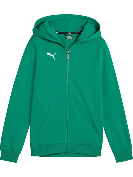 PUMA Athletic Kids Cardigan with Hood Green Tea...