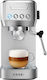 COOK-IT Mașină de Espresso 1350W Presiune 20bar Argintie