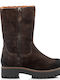 Suede Women's Ankle Boots Brown