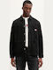 Long Sleeve Cotton Overshirt Black