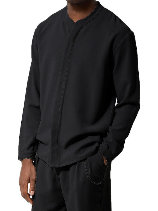 Makan Overshirt Cu mânecă lungă Cămașă Negru