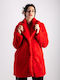 Frauen Pelz Red