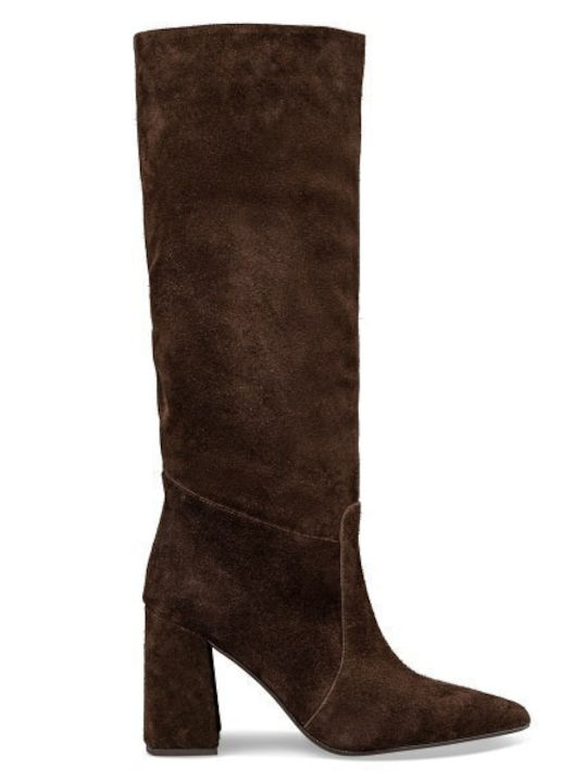 Envie Shoes Synthetic Leather Women's Boots Brown