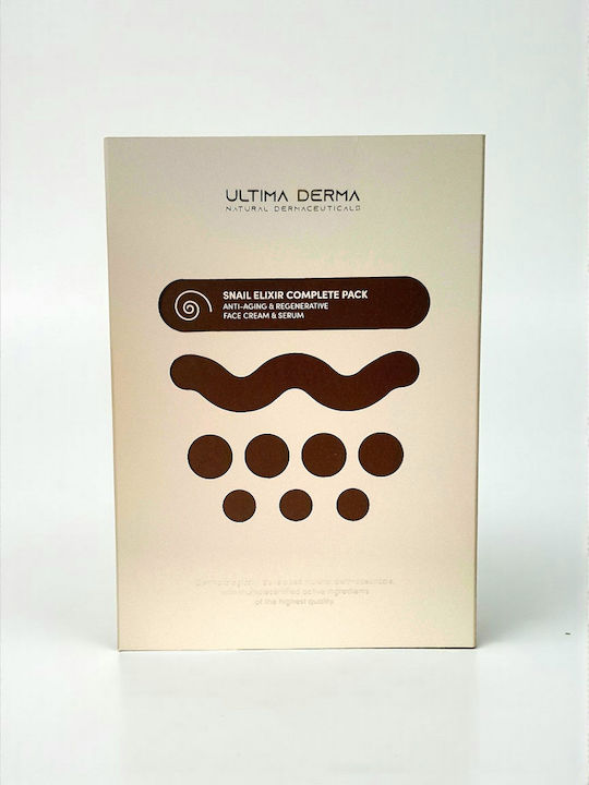 Ultima Derma Snail Elixir Reiseset für Anti-Aging, Feuchtigkeitsspendend & Aufhellung 2Stück