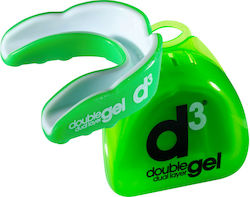 D3 Double Dual Layer Gel Mouthguard Protective Mouthguard for Athletes 12+ Years Old Green