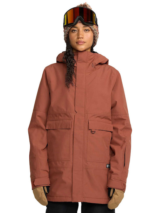 Volcom Women's Ski & Snowboard Jacket Brown H0452604-HEN