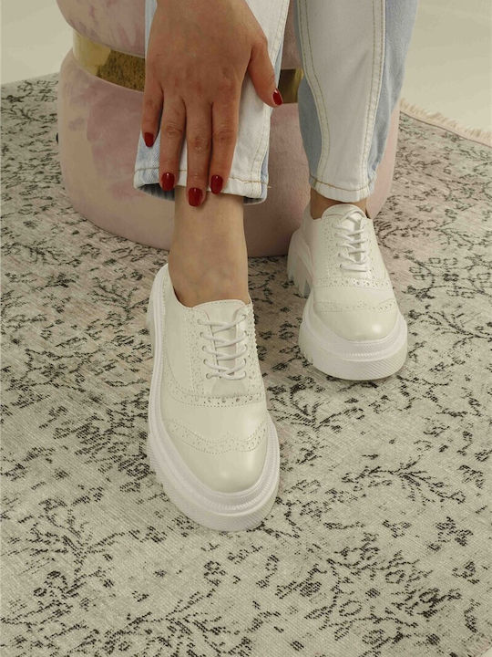 Damen Oxfords in Weiß Farbe