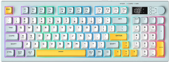 Onikuma G80 Drahtlos Gaming Tastatur mit RGB-Beleuchtung (Englisch US) Mehrfarbig