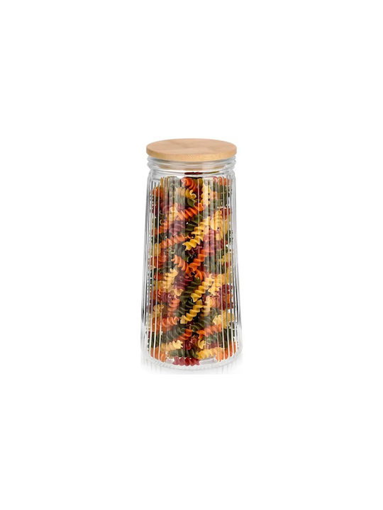 Vilde Vase General Use with Lid Glass Transparent 1400ml