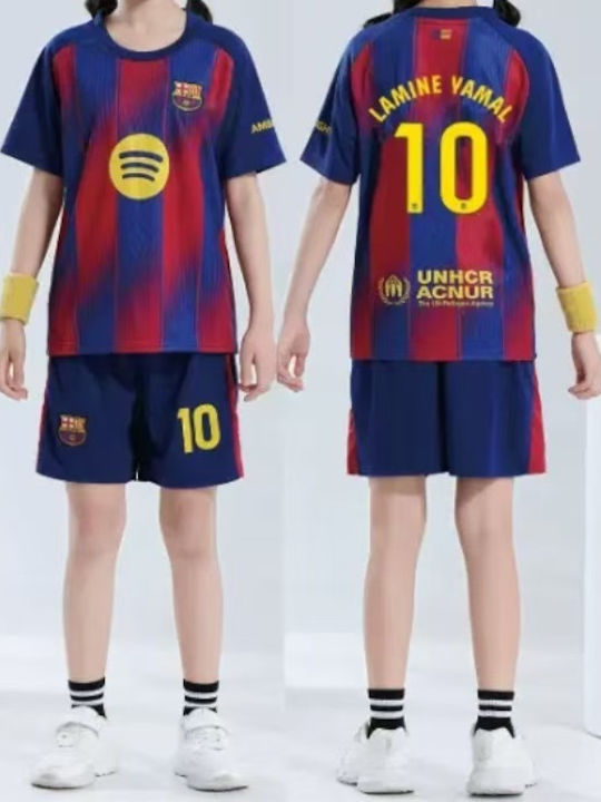 King Kids Football Jersey Set Yamal Barca Home 2026