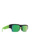 Cyrus 5050 Soft Matte Unisex Sonnenbrillen mit Schwarzem Horn umrandetem Rahmen und Schwarzem Polarisiertem Glas