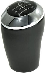 Shift Knob Gear Lever Mazda 2 3 5 6 '08 CX-7 Leather Chrome Ring 6 Speeds-R123456 Gzb-mz-900 Shift Knob Gear Lever Mazda 2 3 5 6 '08 CX-7 Leather Chrome Ring 6 Speeds-R123456 Gzb-mz-900