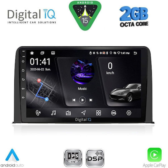 Digital IQ Car Audio System for Honda CR-V 2017-2022 (Bluetooth/USB/WiFi/GPS/Apple-Carplay/Android-Auto) with Touch Screen 10"