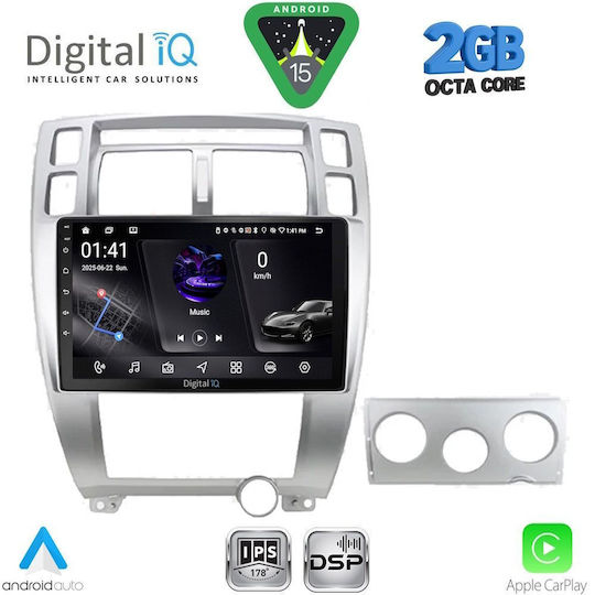 Digital IQ Ηχοσύστημα Αυτοκινήτου για Hyundai Tucson 2004-2010 (Bluetooth/USB/WiFi/GPS/Apple-Carplay/Android-Auto) με Οθόνη Αφής 10"