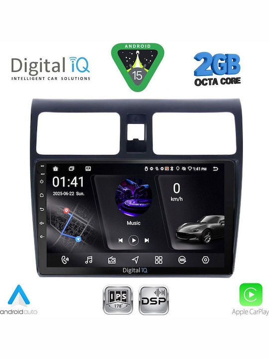 Digital IQ Car Audio System for Suzuki Swift 2005-2011 (Bluetooth/USB/WiFi/GPS/Apple-Carplay/Android-Auto) with Touch Screen 10"
