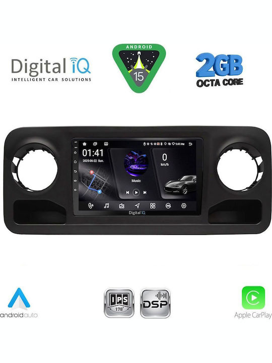 Digital IQ Car Audio System for Mercedes-Benz Sprinter 2018 (Bluetooth/USB/WiFi/GPS/Apple-Carplay/Android-Auto) with Touch Screen 10"