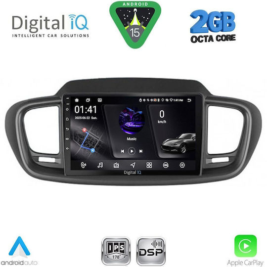 Digital IQ Ηχοσύστημα Αυτοκινήτου για Kia Sorento 2014-2020 (Bluetooth/USB/WiFi/GPS/Apple-Carplay/Android-Auto) με Οθόνη Αφής 10"