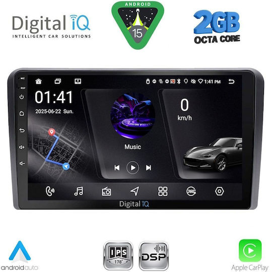 Digital IQ Ηχοσύστημα Αυτοκινήτου για Ford Transit Custom / Tourneo Custom 2019 (Bluetooth/USB/WiFi/GPS/Apple-Carplay/Android-Auto) με Οθόνη Αφής 10"