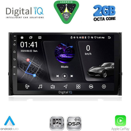 Digital IQ Ηχοσύστημα Αυτοκινήτου για Skoda Karoq / Kodiaq 2016 (Bluetooth/USB/WiFi/GPS/Apple-Carplay/Android-Auto) με Οθόνη Αφής 10"
